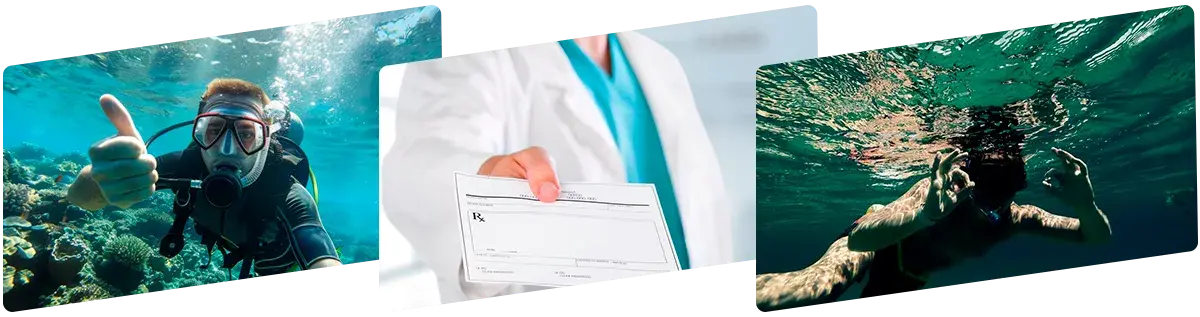 Certificado médico para
buceo en Badalona